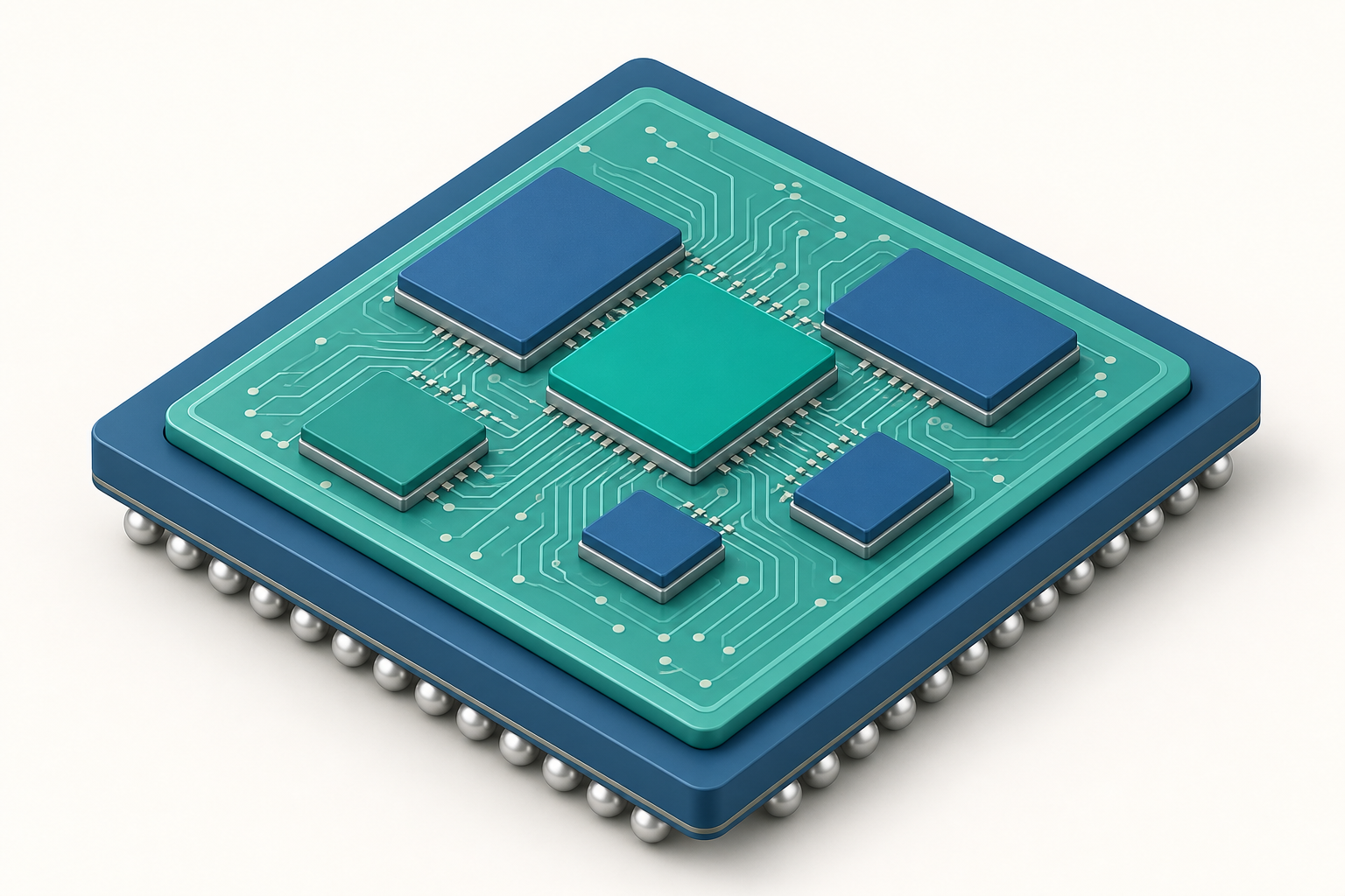 先進封裝：Chiplet、CoWoS 與 2.5D／3D IC 概念示意插圖
